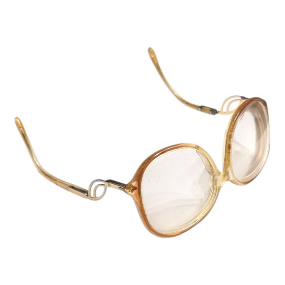 Vtg 70s 80s Drop Arm Oversized Eyeglasses Frames Frame Only - Picture 6 of 11